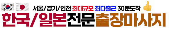 한국/일본혼혈전문출장마사지